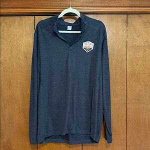 Sport-Tek Men's Dark Gray Quarter-Zip Long Sleeve Shirt